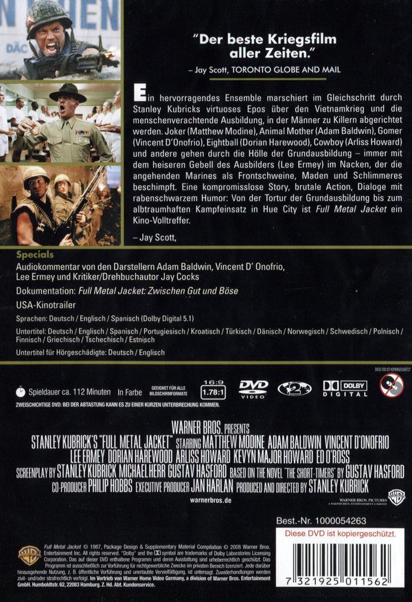 Full Metal Jacket  (DVD)