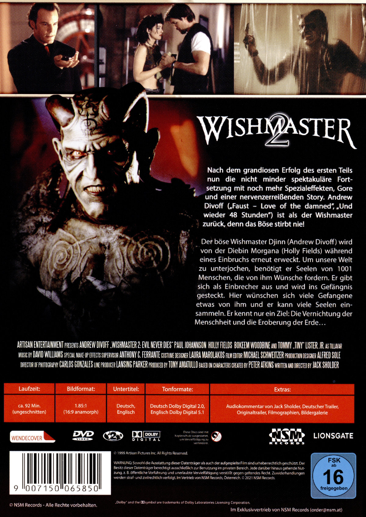 Wishmaster 2 - Das Böse stirbt nie - Uncut