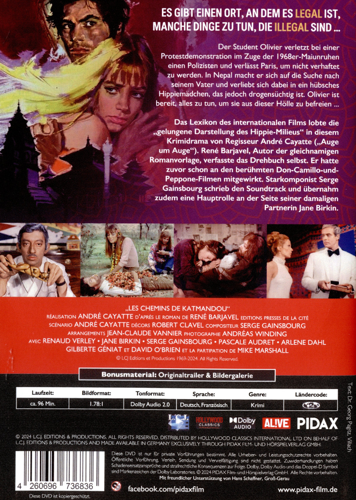 Katmandu - Nur die Stärksten überleben (Les Chemins de Katmandou) (Pidax Film-Klassiker)  (DVD)