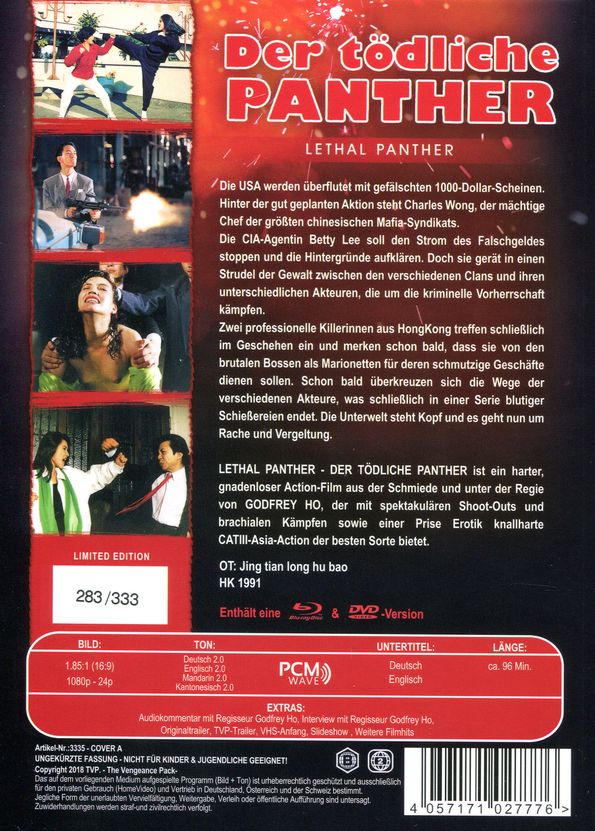 Lethal Panther - Der tödliche Panther - Uncut Mediabook Edition (DVD+blu-ray) (A)