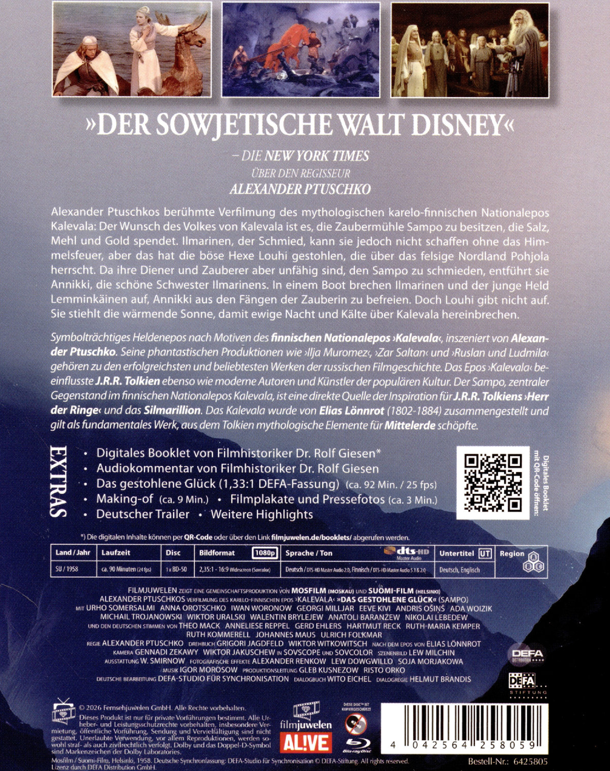 Sampo - Das gestohlene Glück - nach dem finnischen Epos Kalevala (Filmjuwelen / DEFA Fantasy)  (Blu-ray Disc)
