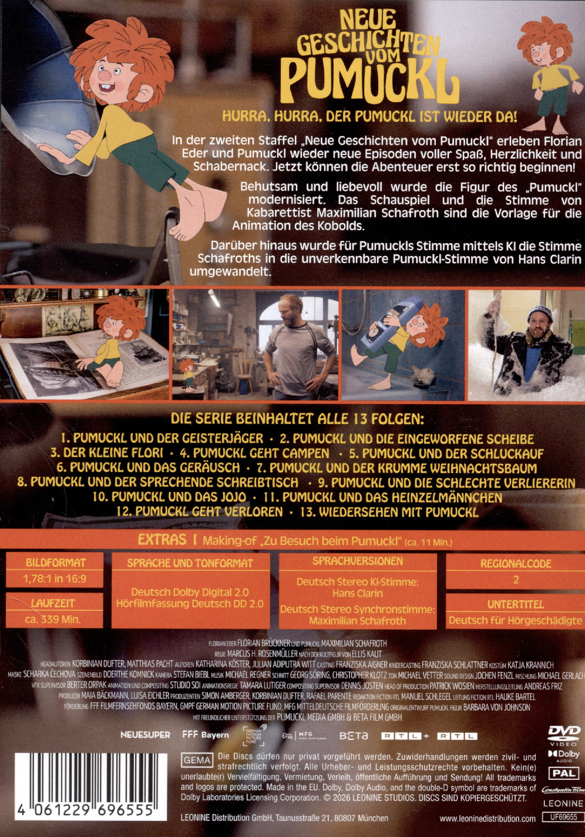 Neue Geschichten vom Pumuckl - Staffel 2  [3 DVDs]  (DVD)