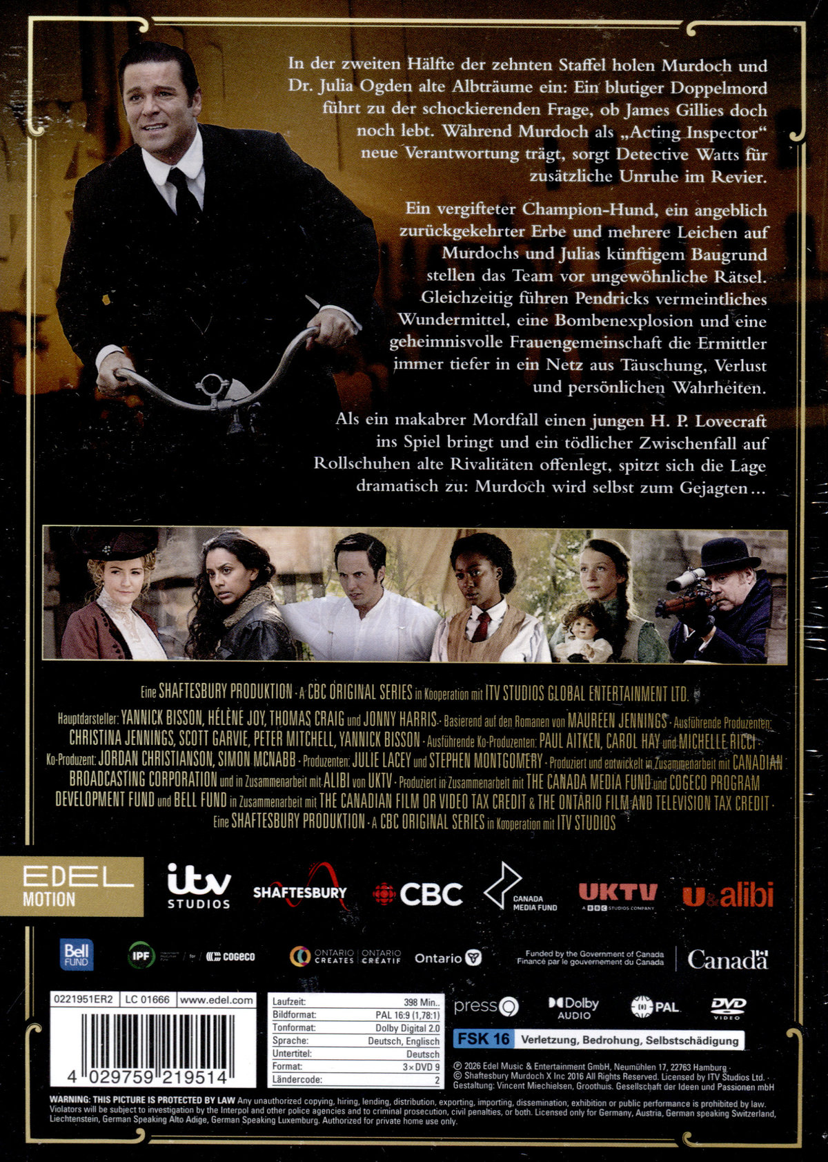 Murdoch Mysteries - Staffel 10 - Teil 2  [2 DVDs]  (DVD)