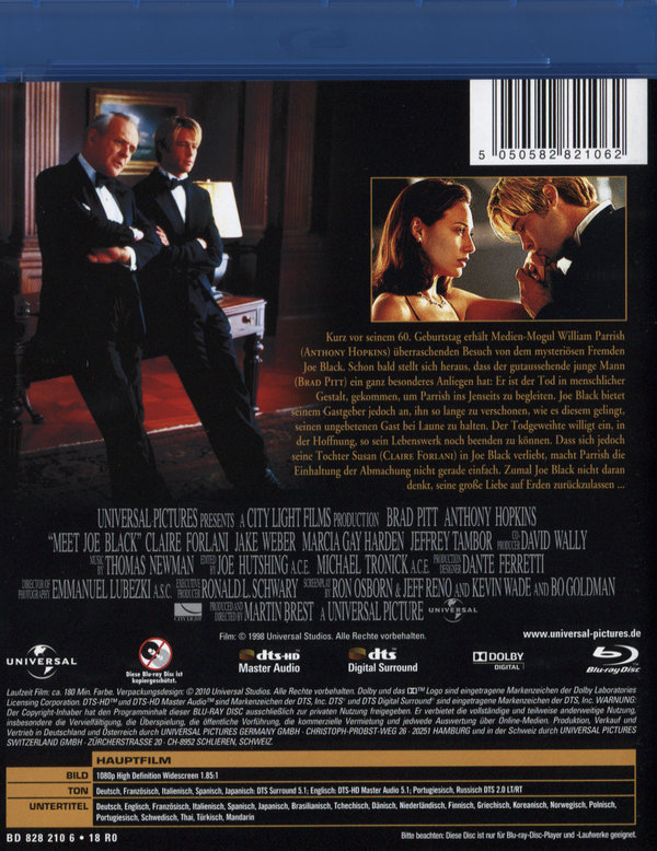 Rendezvous mit Joe Black (blu-ray)