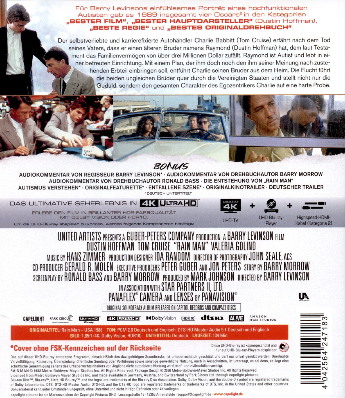Rain Man  (4K Ultra HD)