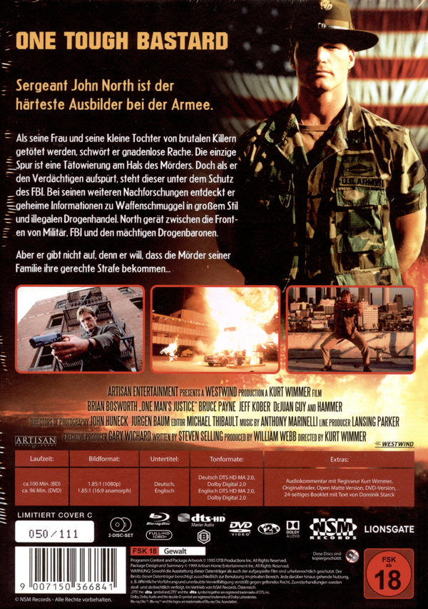 One Touch Bastard - Uncut Mediabook Edition (DVD+blu-ray) (C)
