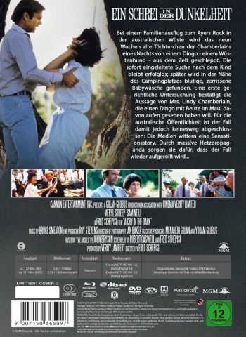 Ein Schrei in der Dunkelheit - Uncut Mediabook Edition (DVD+blu-ray) (C)
