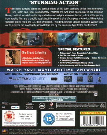 Abraham Lincoln Vampire Hunter (blu-ray)