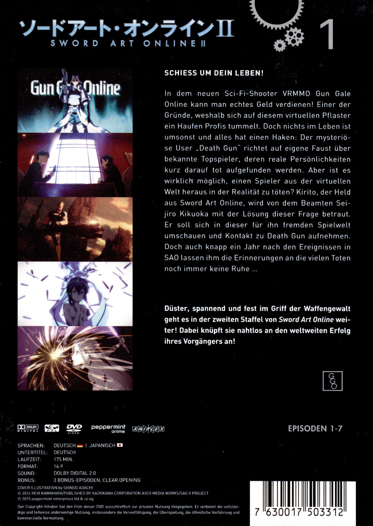 Sword Art Online - Staffel 2/Box 1  [2 DVDs]  (DVD)