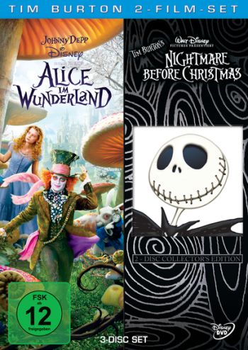 Tim Burton 2 Film-Set - Alice im Wunderland/Nightmare before Chr