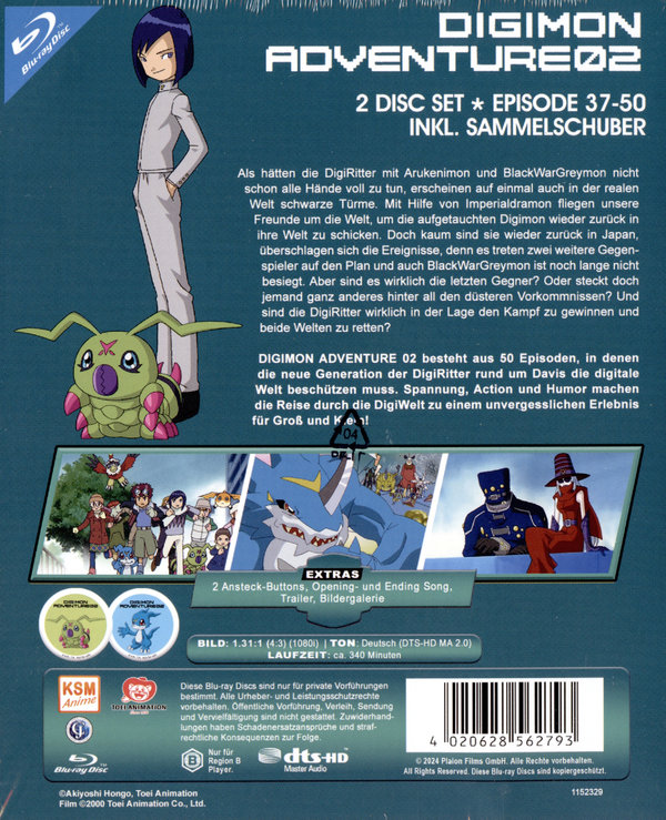 Digimon Adventure - Staffel 2 - Volume 3 - Episode 35-50  [2 BRs]  (Blu-ray Disc)
