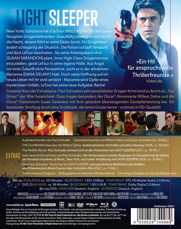 Light Sleeper - Uncut Mediabook Edition (DVD+blu-ray)