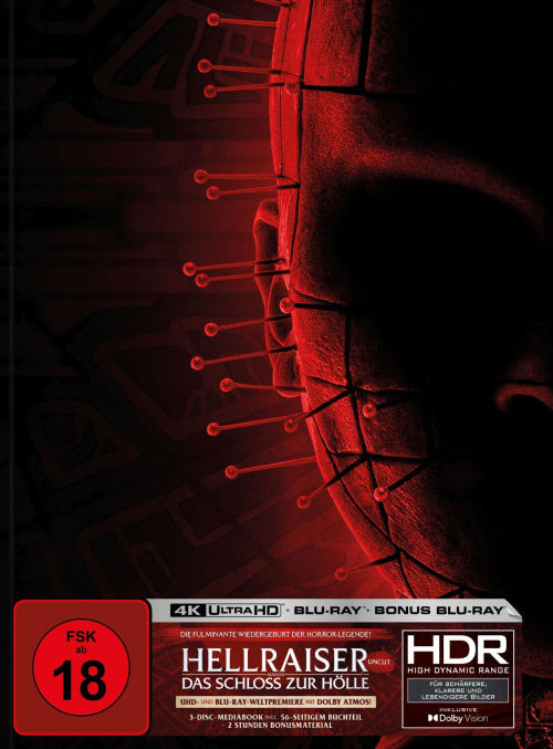 Hellraiser - Das Schloss zur Hölle - Uncut Mediabook Edition  (4K Ultra HD+blu-ray) (F)