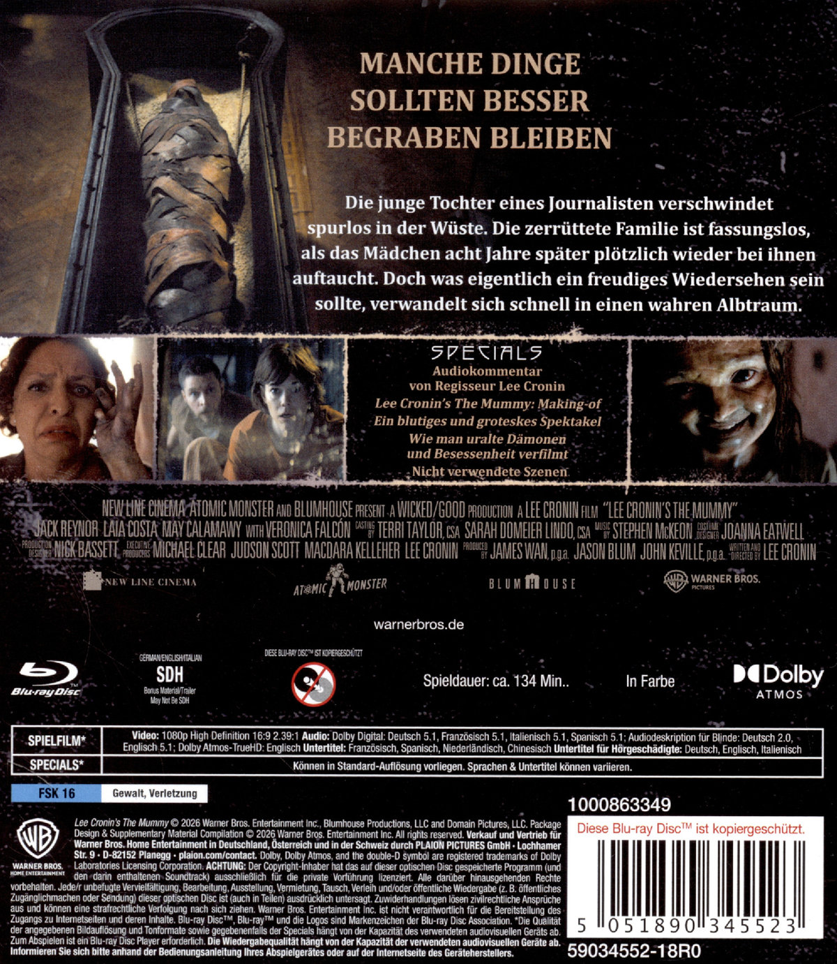 Lee Cronin's The Mummy  (Blu-ray Disc)