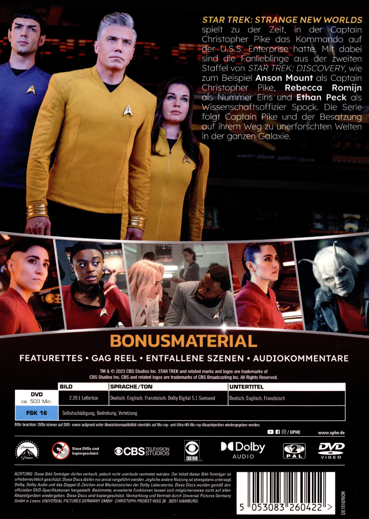 Star Trek: Strange New Worlds - Staffel 1  [4 DVDs]  (DVD)
