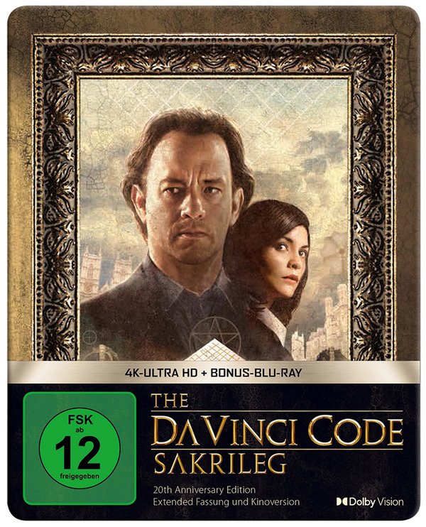 The Da Vinci Code - Sakrileg - Steelbook  (2 4K Ultra HD) (+ Bonus-Blu-ray)
