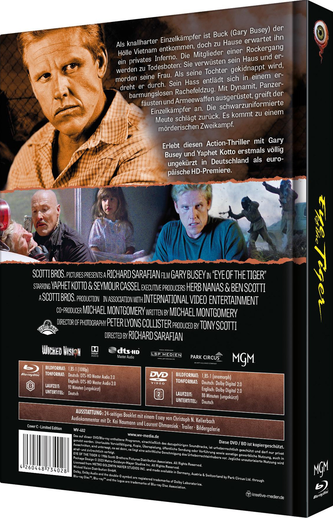 Tiger, Der - Eye of the Tiger - Uncut Mediabook Edition (DVD+blu-ray) (C)