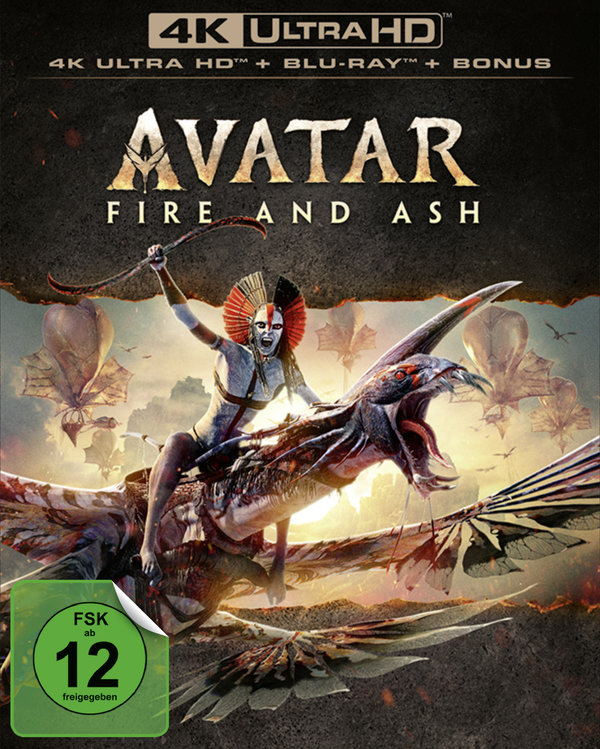 Avatar - Fire and Ash  (4K Ultra HD) (+ Blu-ray) (+ Bonus-Blu-ray)