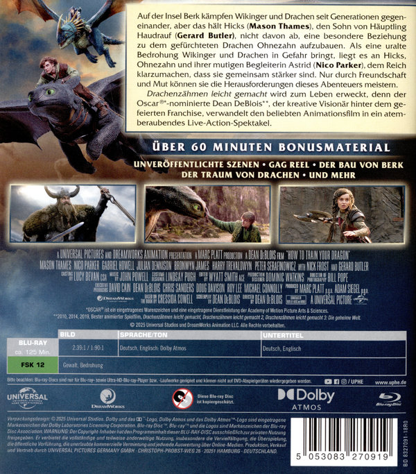 Drachenzähmen leicht gemacht (2025)  (Blu-ray Disc)