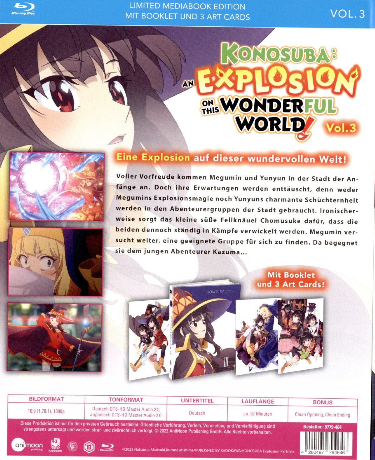 KonoSuba: An Explosion On This Wonderful World - Vol.3  (Blu-ray Disc)