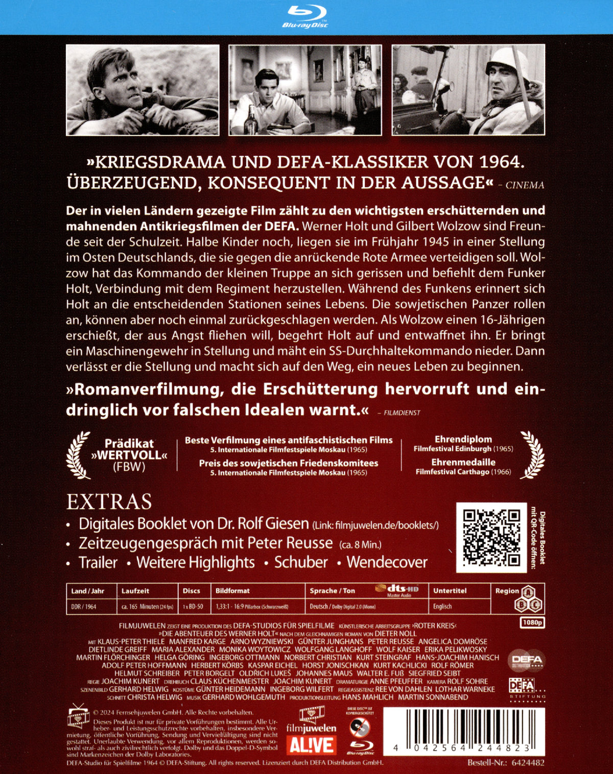 Die Abenteuer des Werner Holt (DEFA Filmjuwelen)  (Blu-ray Disc)