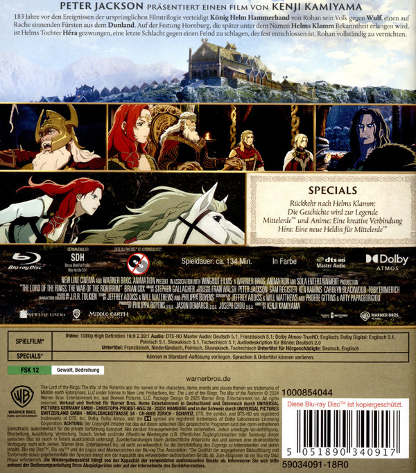 Der Herr der Ringe: Die Schlacht der Rohirrim  (Blu-ray)  Der Herr der Ringe: Die Schlacht der Rohirrim  (Blu-ray)