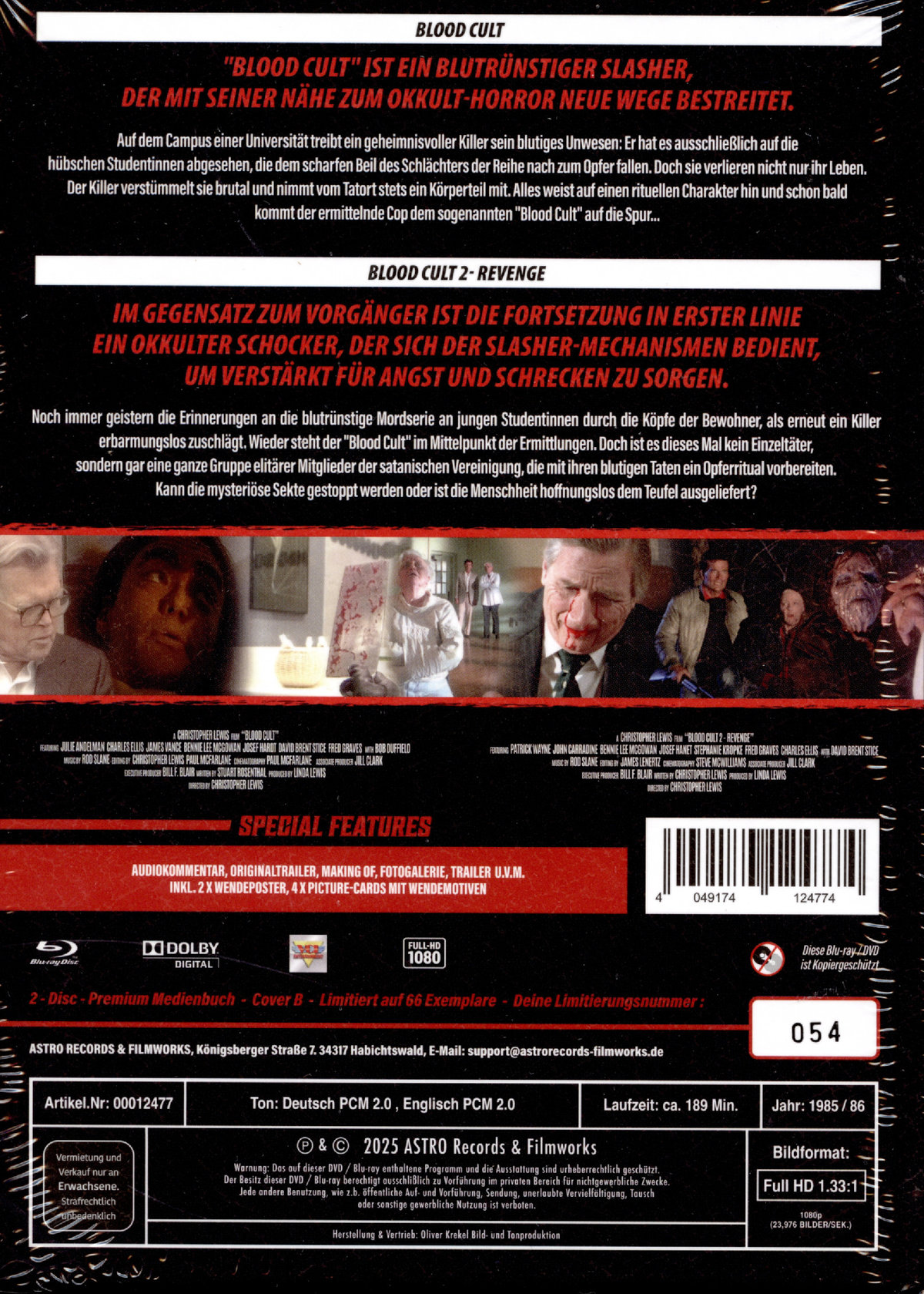Blood Cult 1+2 - Uncut Mediabook Edition  (blu-ray) (B)