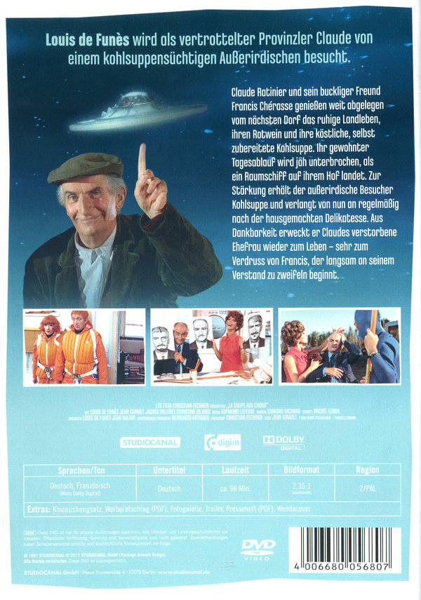 Louis und seine außerirdischen Kohlköpfe - Louis de Funes  (DVD)