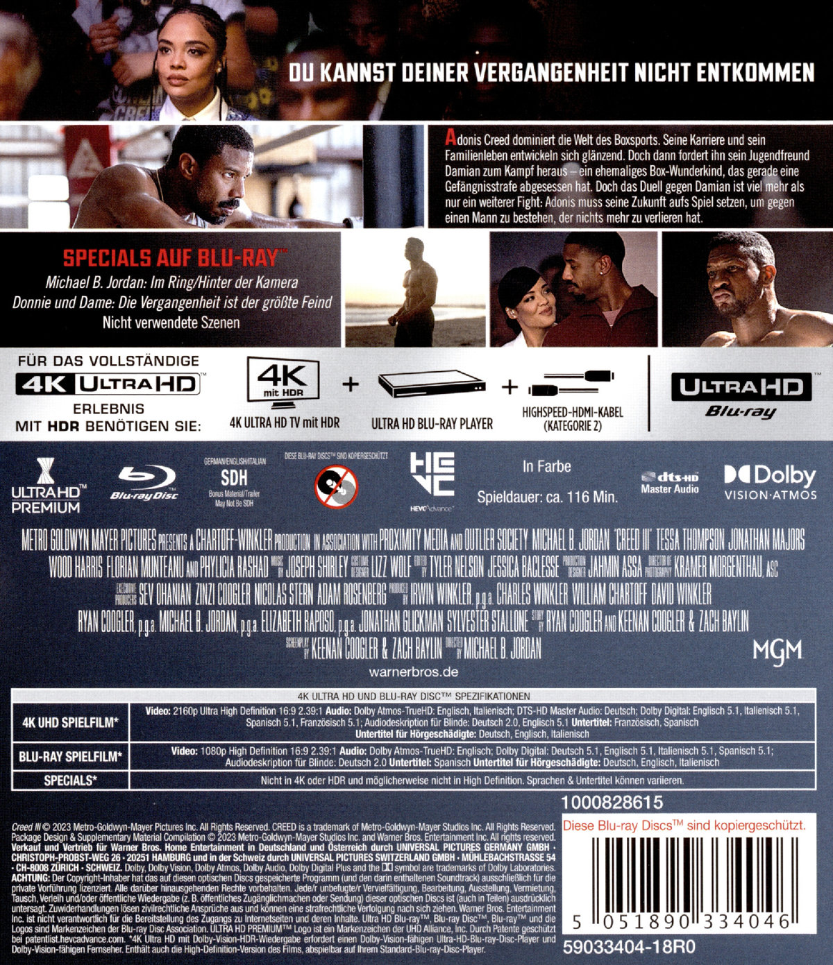 Creed 3: Rocky's Legacy  (4K Ultra HD) (+ Blu-ray)  (Blu-ray 4K Ultra HD)