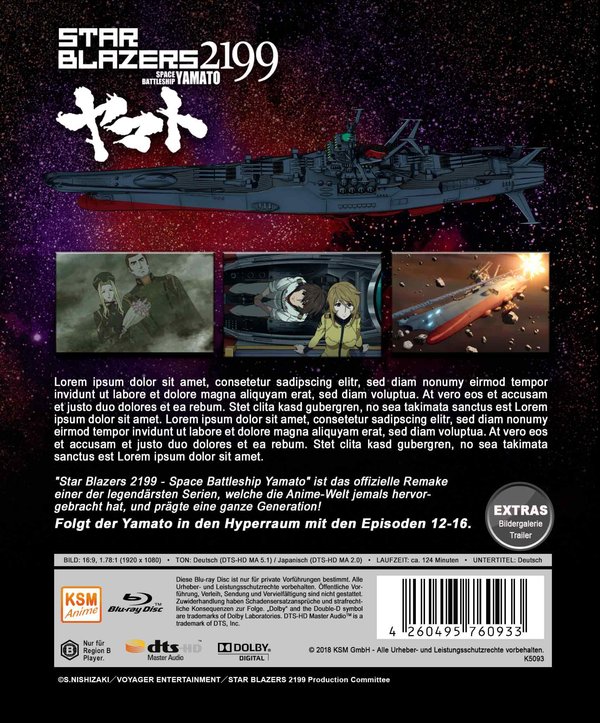 Star Blazers 2199 - Space Battleship Yamato - Volume 3: Episode 12-16  (Blu-ray Disc)