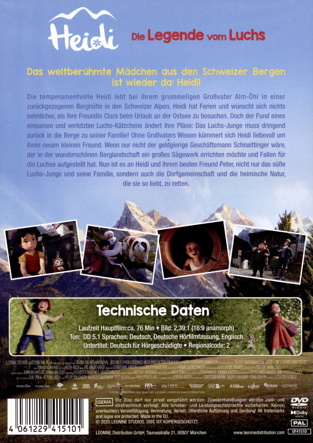 Heidi - Die Legende vom Luchs  (DVD) Heidi - Die Legende vom Luchs  (DVD)