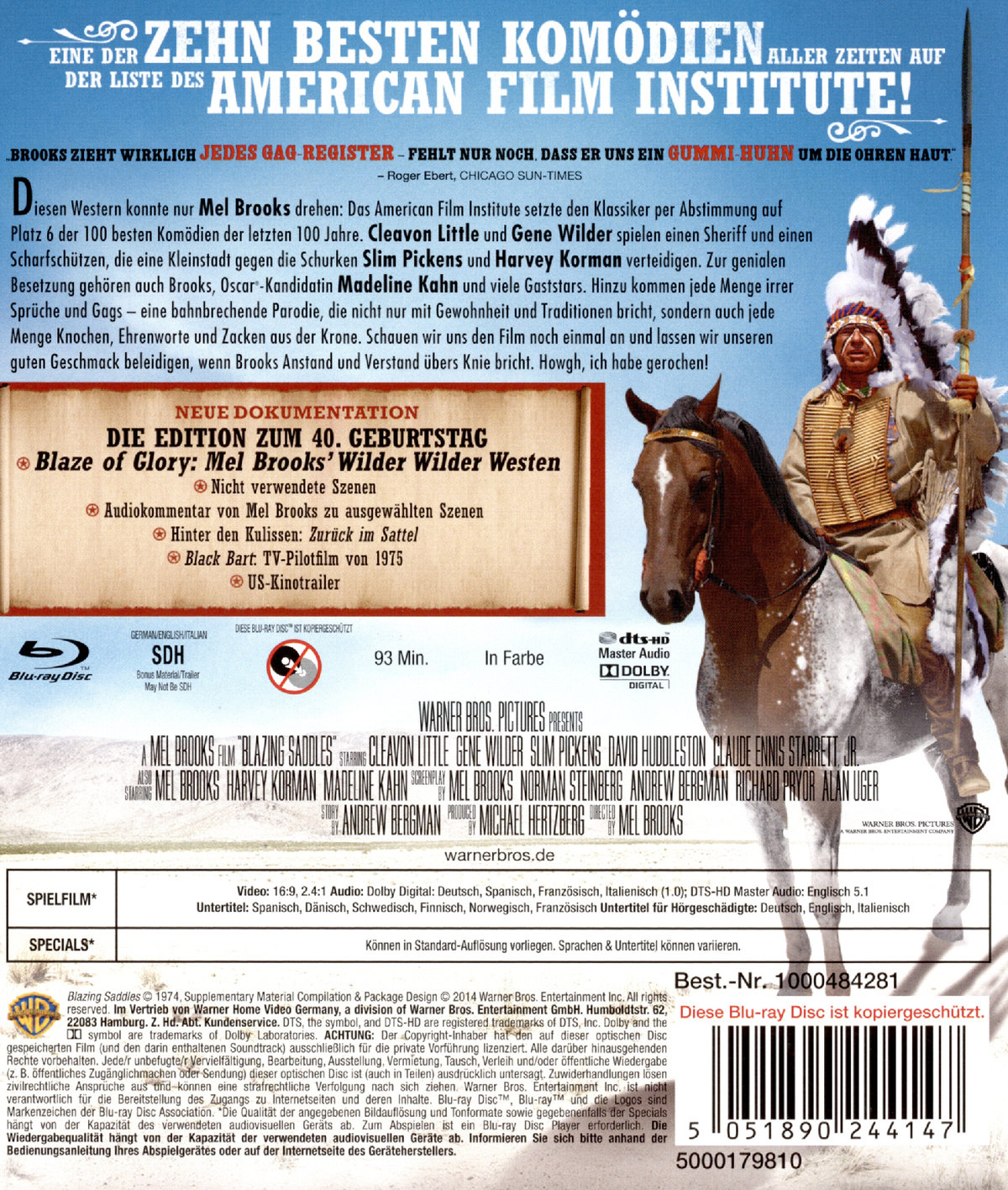 Blazing Saddles - Der wilde Wilde Westen  (Blu-ray Disc)