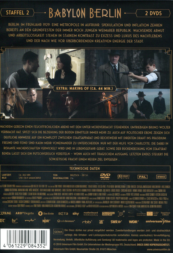 Babylon Berlin - Staffel 2  [2 DVDs]  (DVD)