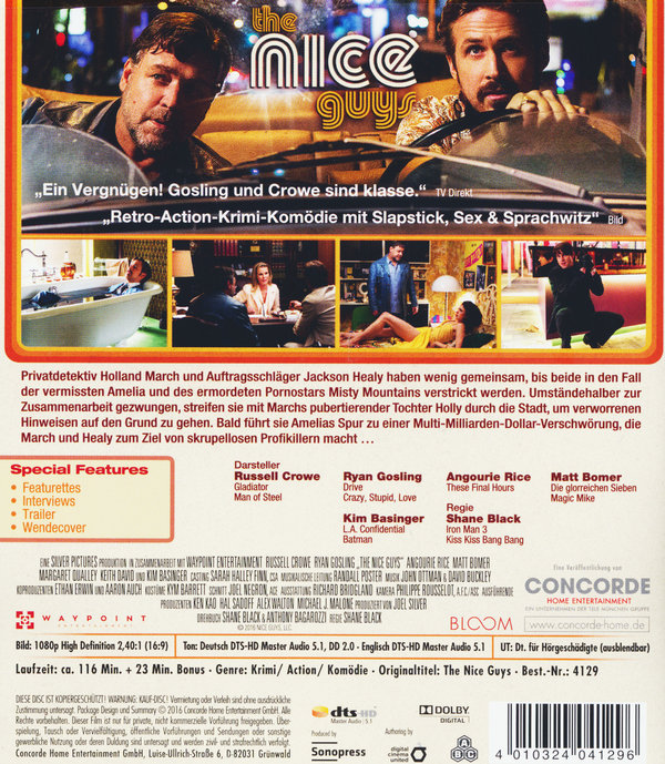 Nice Guys, The - Nett war gestern (blu-ray)