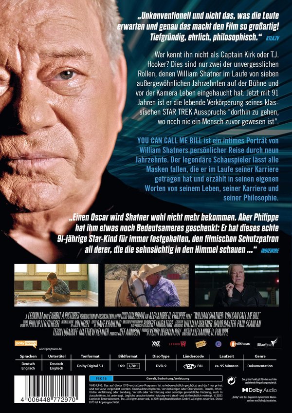 William Shatner - You Can Call Me Bill  (DVD)