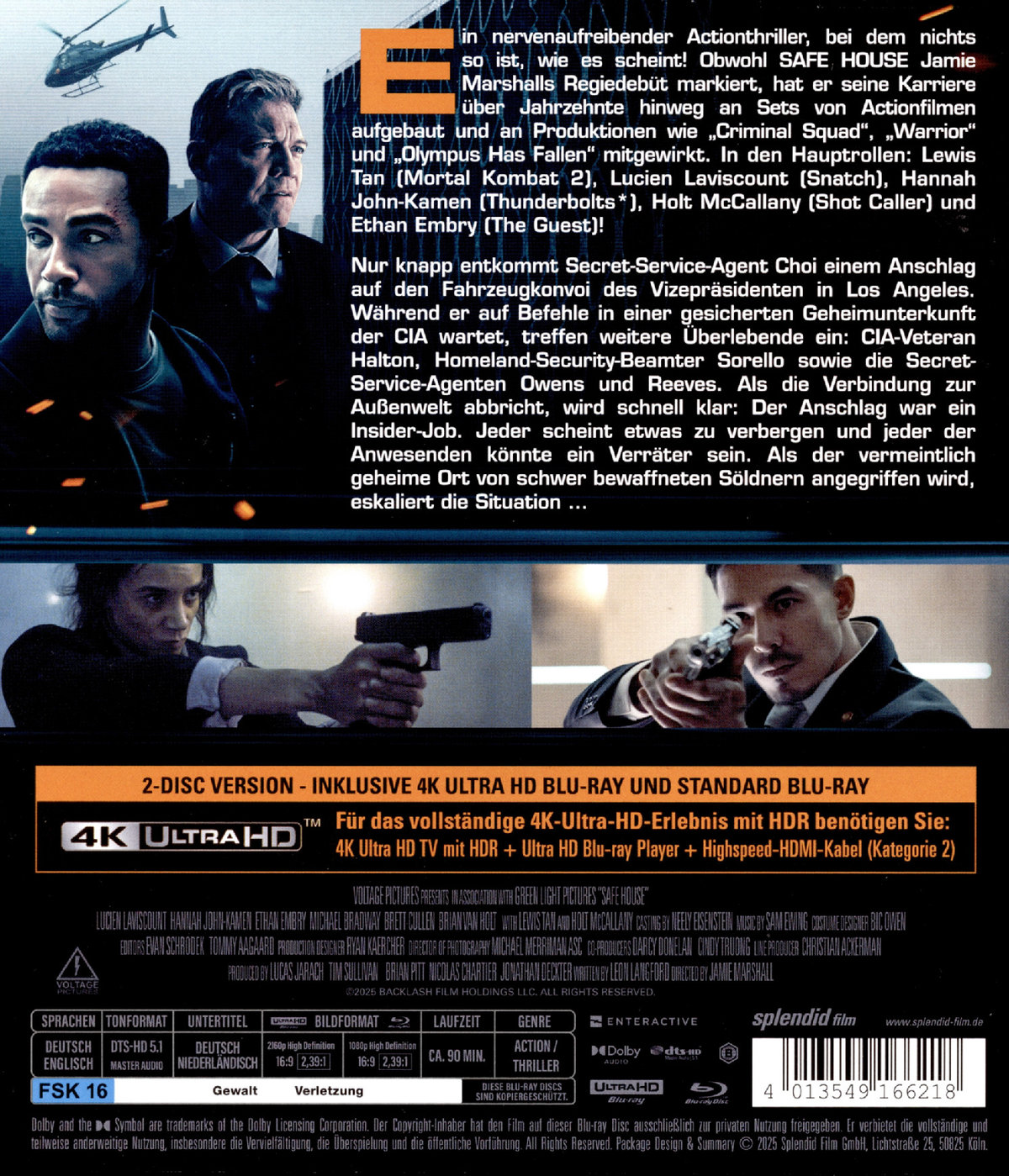 Safe House - Verrat ist die ultimative Waffe LTD. - Limited Edition  (4K Ultra HD) (+ Blu-ray)