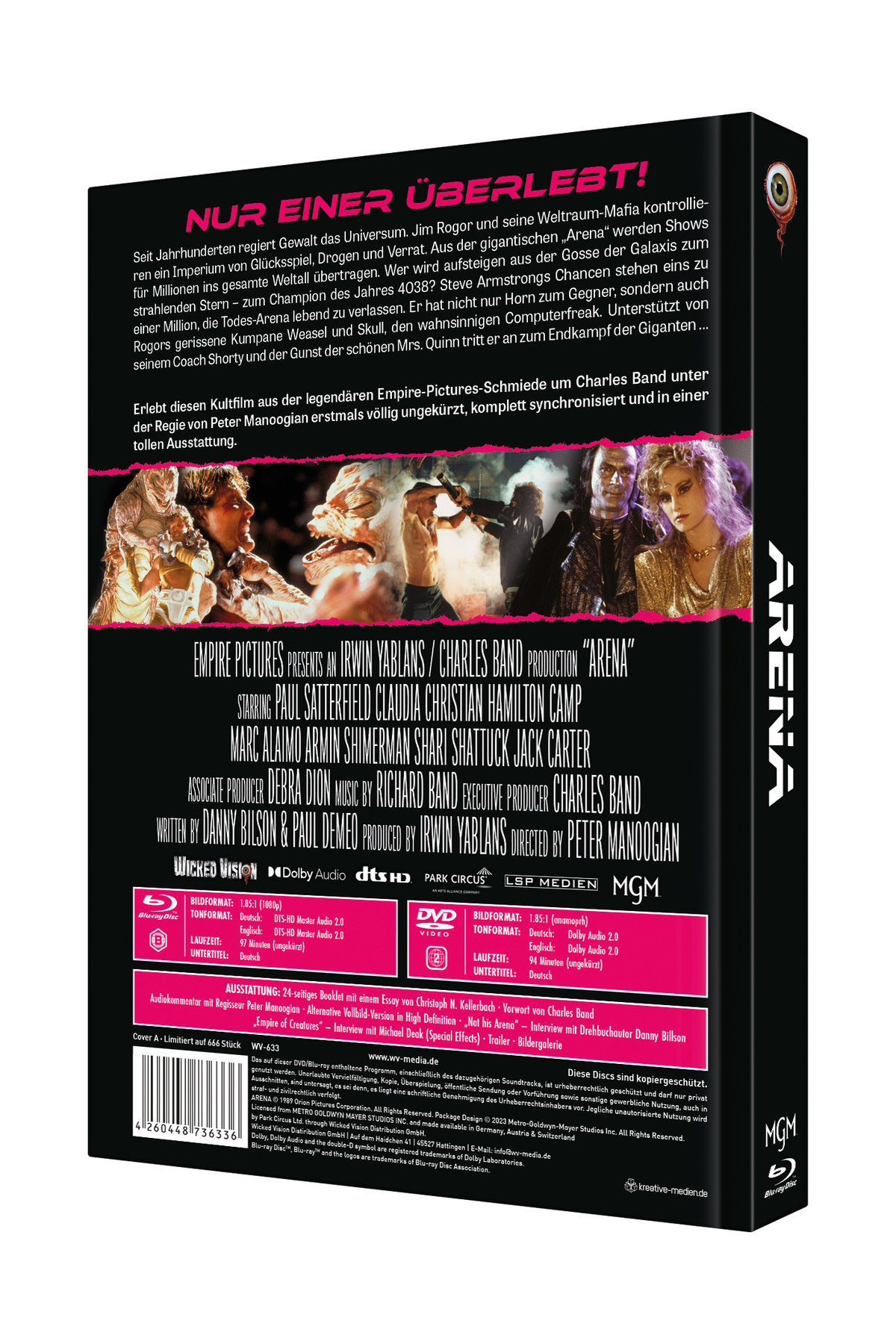 Arena - Uncut Mediabook Edition  (DVD+blu-ray) (A)