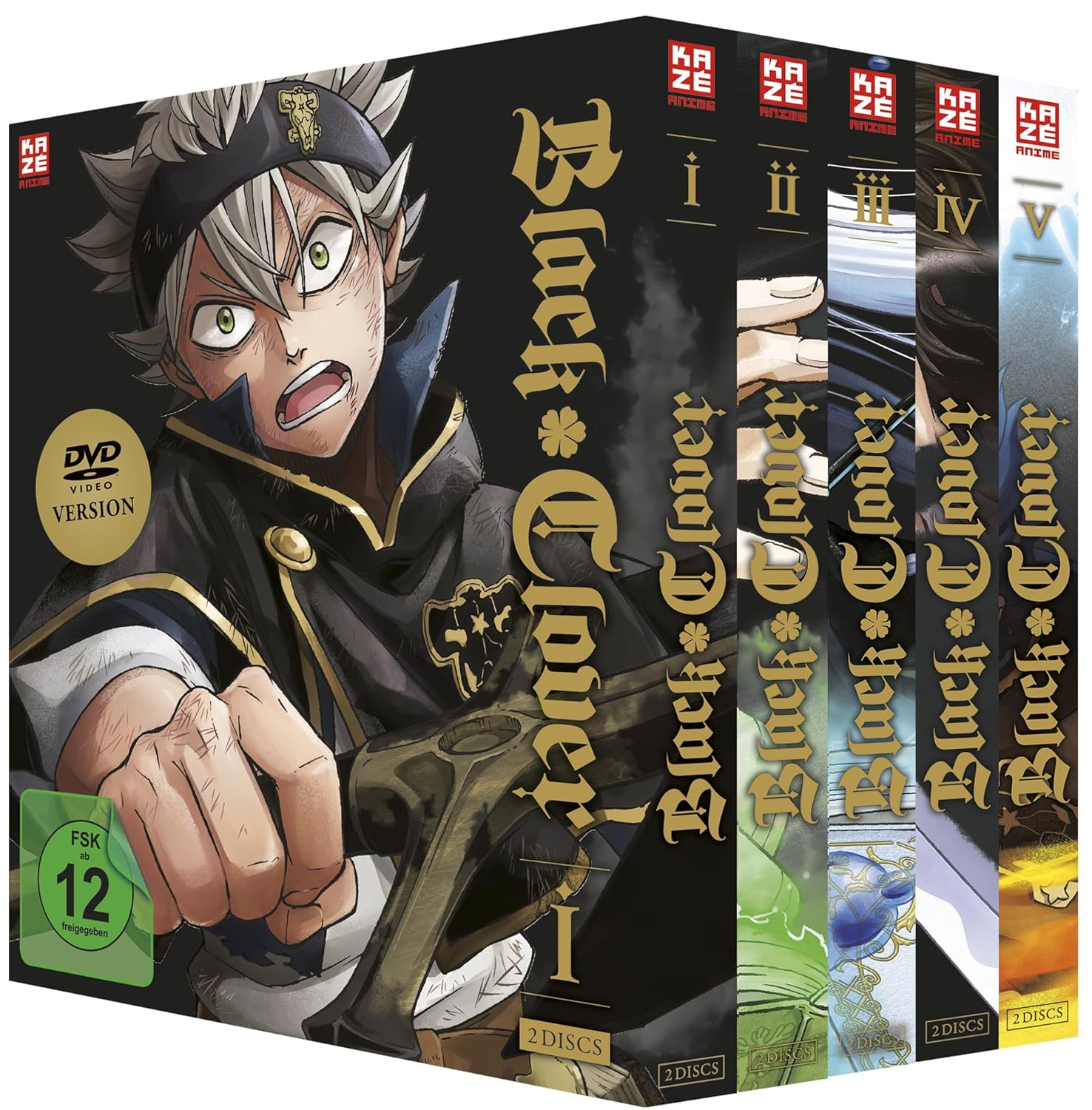 Black Clover - Staffel 1 - Gesamtausgabe - Bundle  [5 DVDs]  (DVD)
