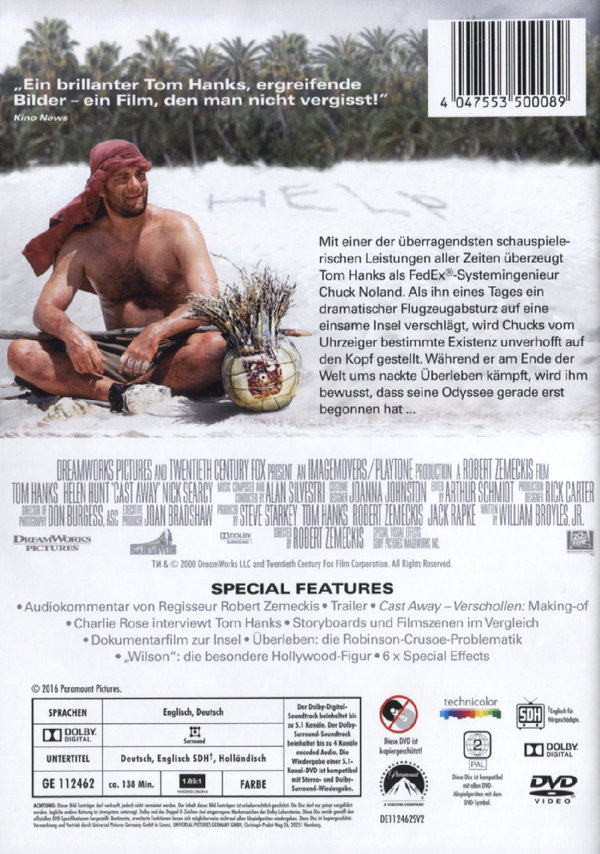 Cast Away - Verschollen  (DVD)