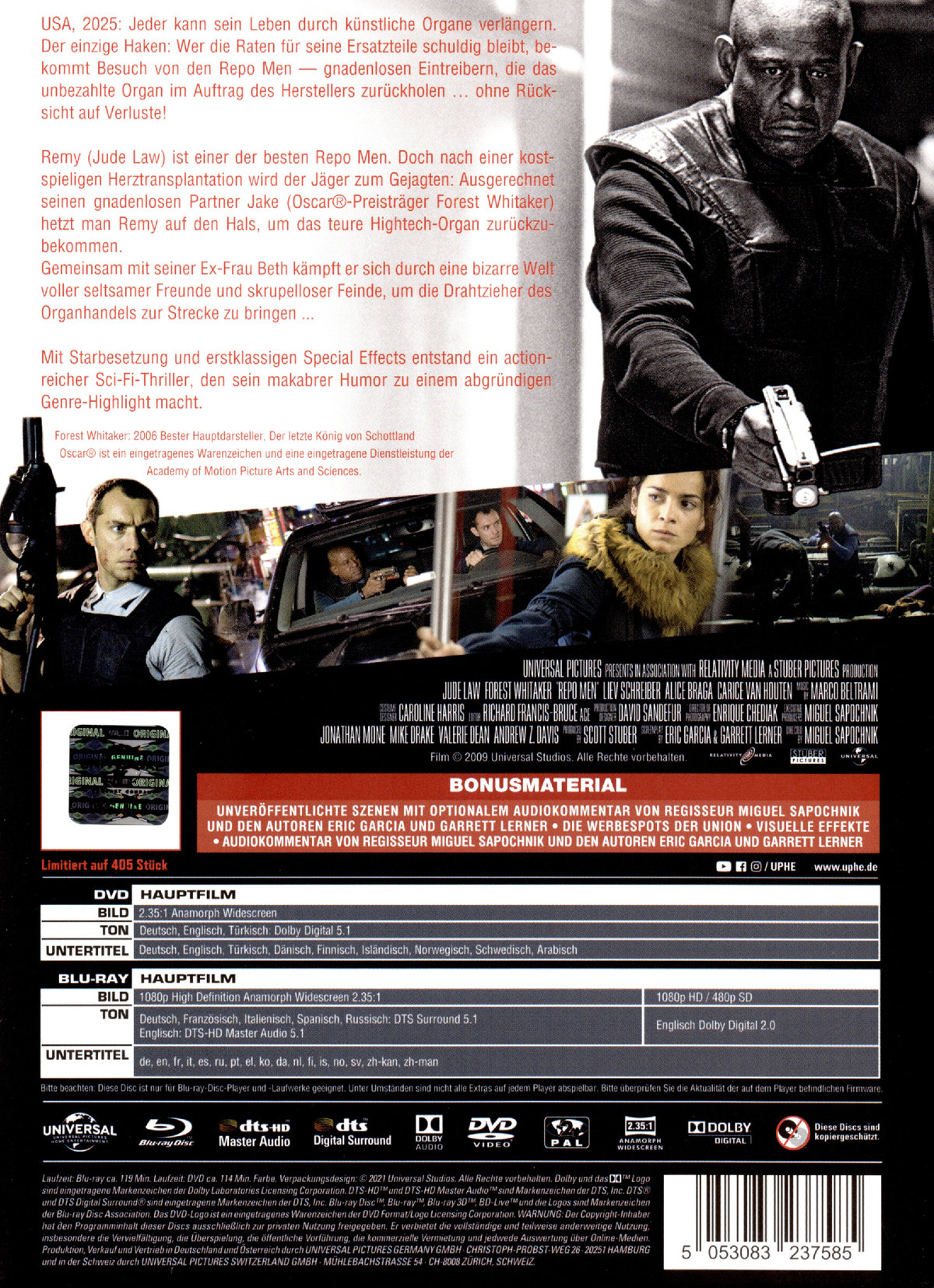 Repo Men - Uncut Mediabook Edition (DVD+blu-ray) (D)