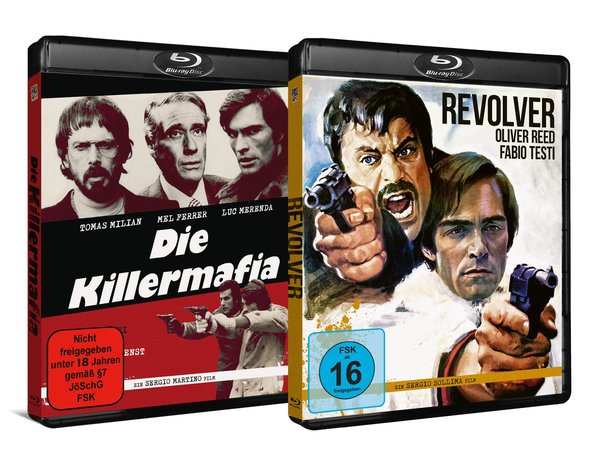 DIE KILLERMAFIA + REVOLVER -  Limited "POLIZIESCHI BUNDLE" - BLU-RAY - UNCUT!  [2 BRs]  (Blu-ray Disc)