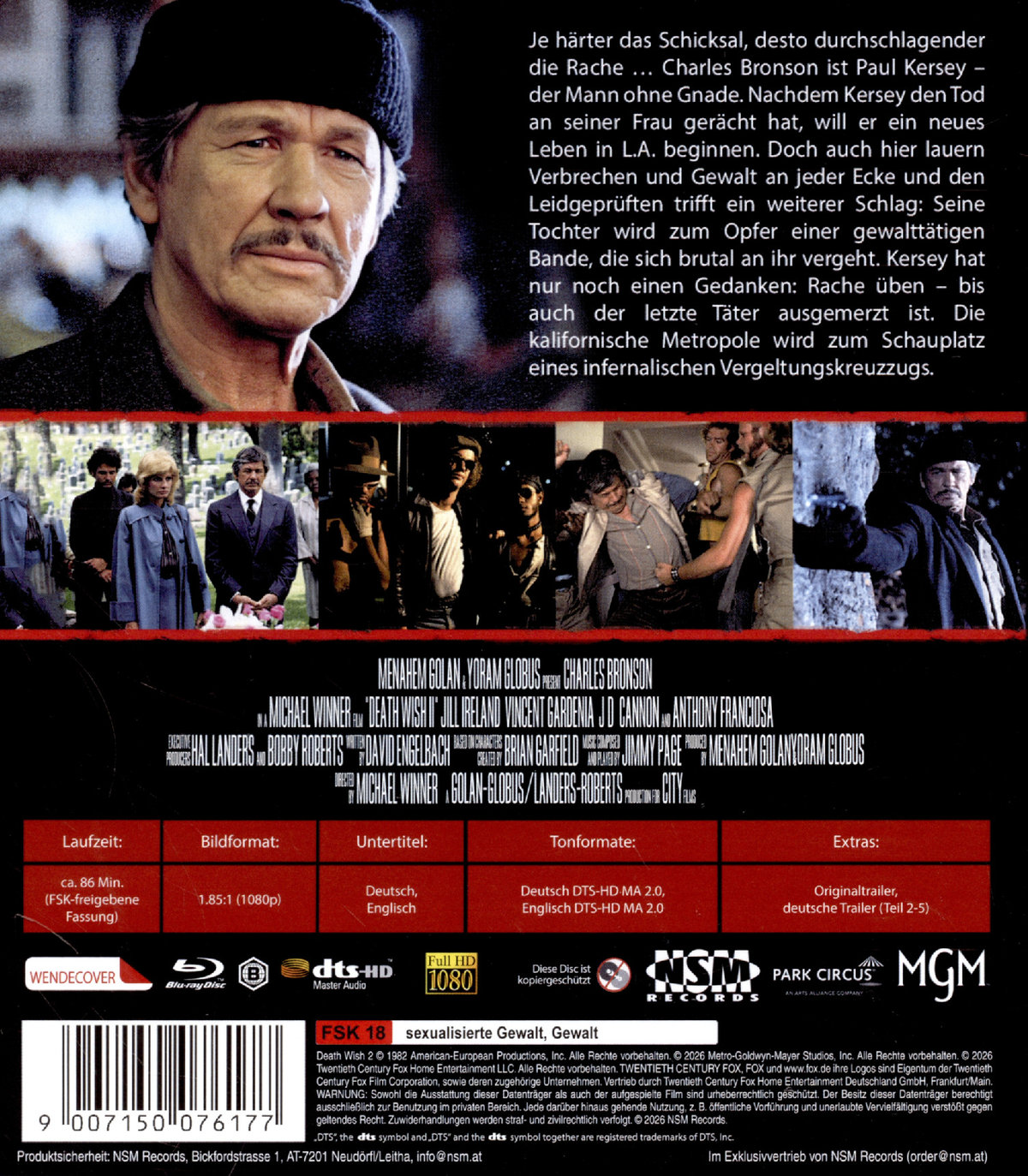 Death Wish 2 - Der Mann ohne Gnade - Gekürzte Fassung  (Blu-ray Disc)