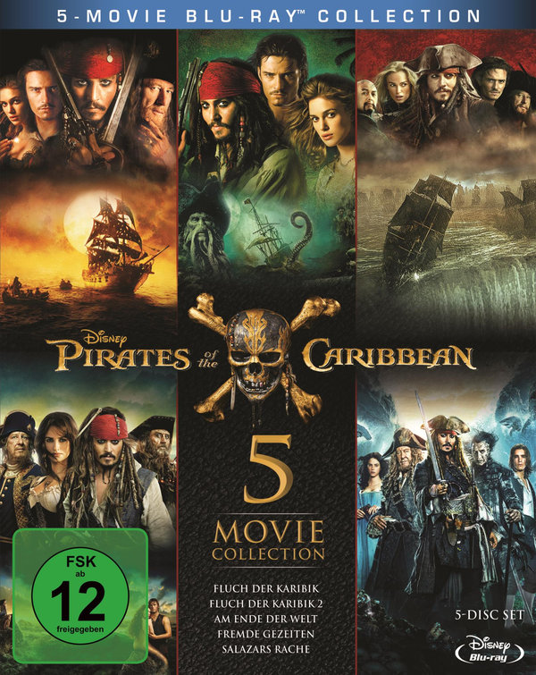 Pirates of the Caribbean 1-5 Box (blu-ray)