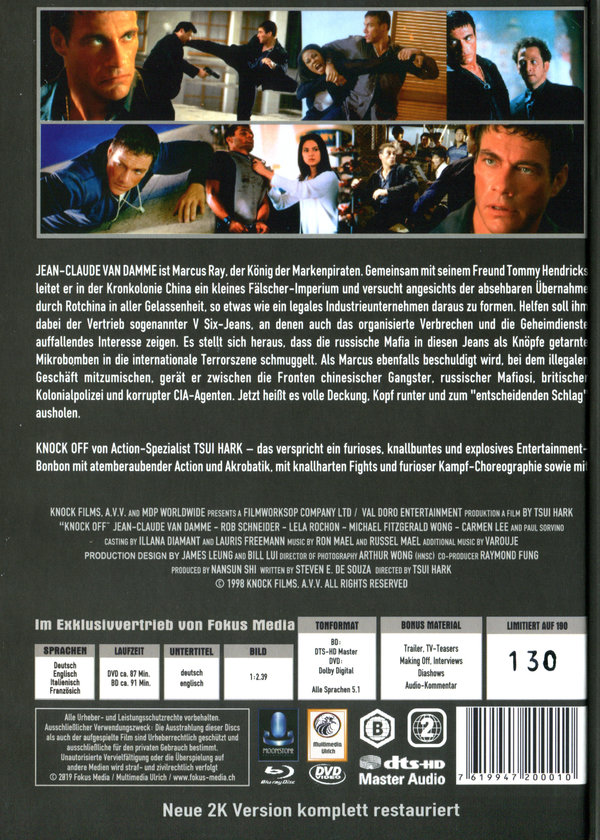 Knock Off - Uncut Mediabook Edition (DVD+blu-ray) (A)
