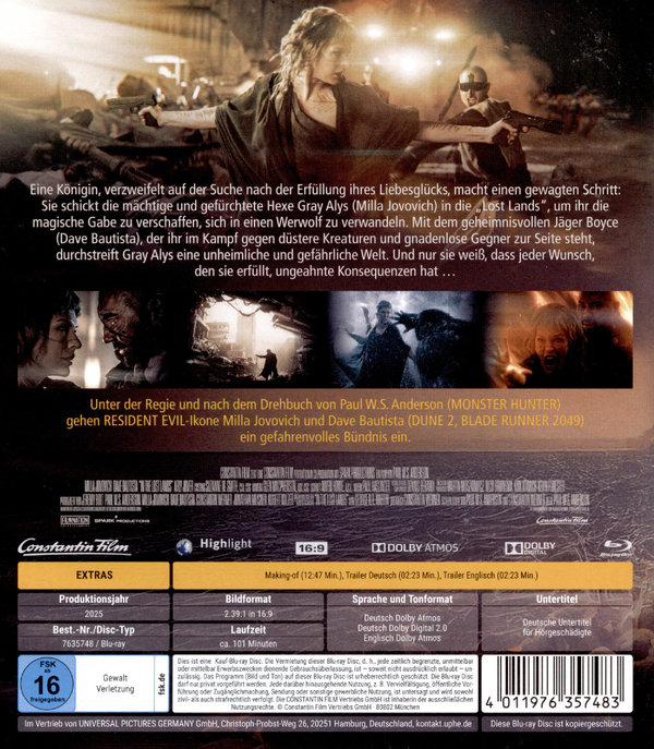 In the Lost Lands  (Blu-ray Disc)