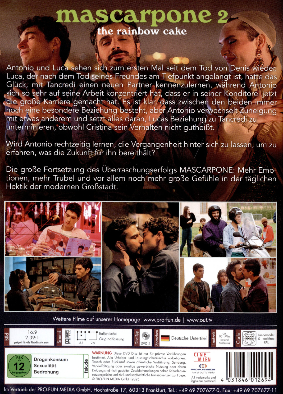 MASCARPONE 2: The Rainbow Cake (OmU)  (DVD)