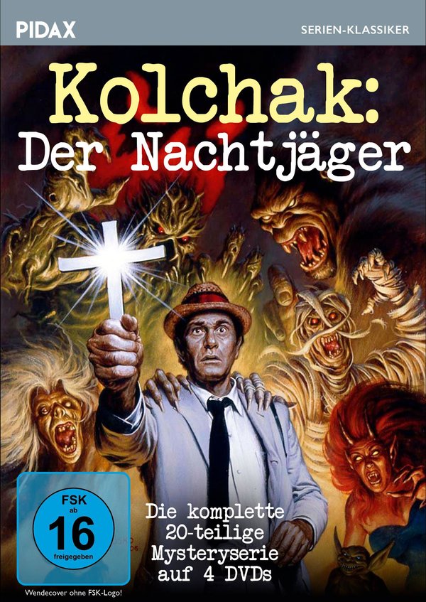Kolchak: Der Nachtjäger (The Night Stalker) / Die komplette 20-teilige Mysteryserie – die Vorlage für den Kultklassiker "Akte X"  (Pidax Serien-Klassiker)  [4 DVDs]  (DVD)