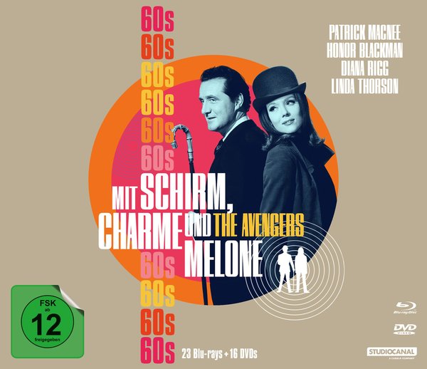Mit Schirm, Charme und Melone - Die 60er  (23 Blu-rays+16 DVDs)  (Blu-ray Disc)