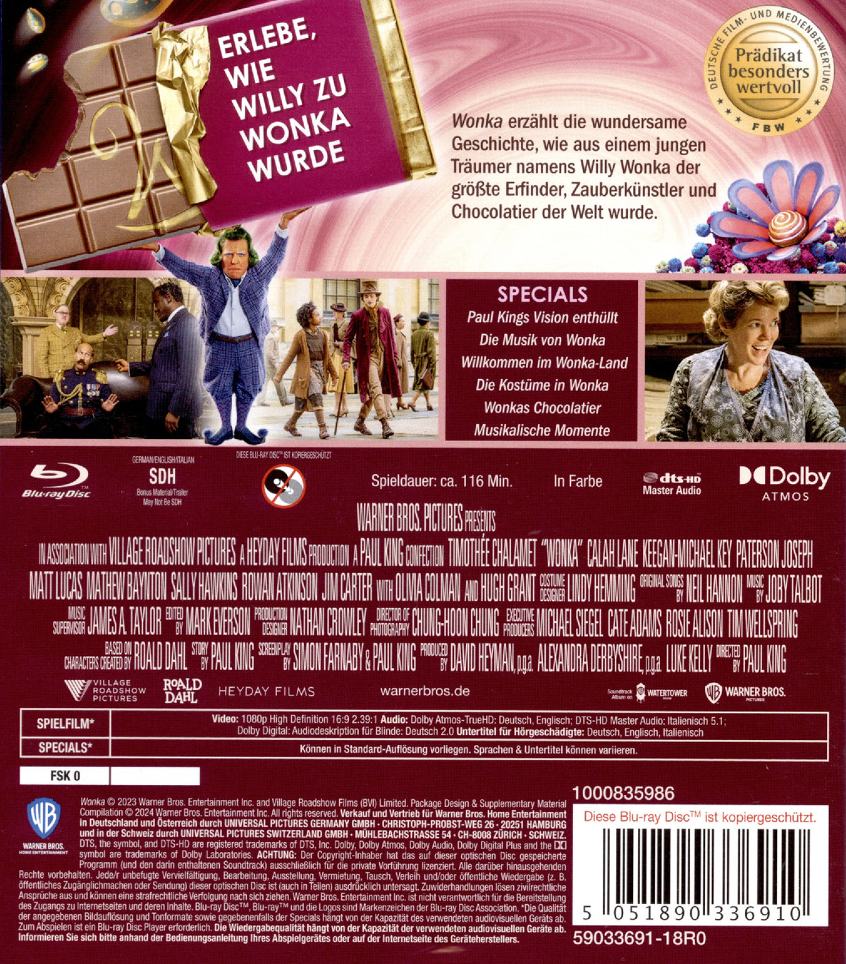 Wonka  (Blu-ray Disc)