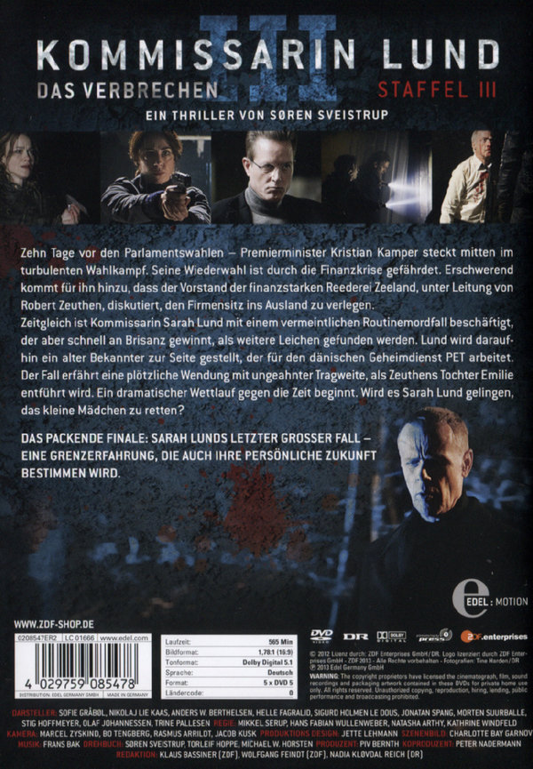 Kommissarin Lund - Staffel 3  [5 DVDs]  (DVD)
